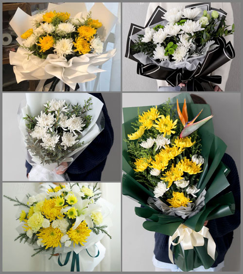 广东梅州市五华县横陂镇锡坑社区白事花束代送
